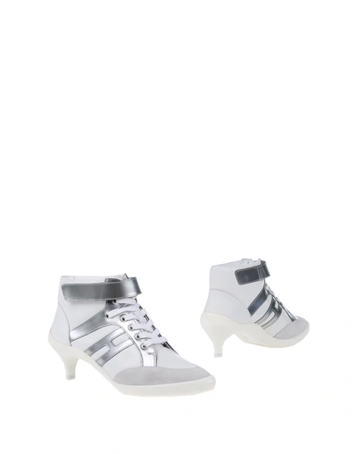 Shop Hogan Woman Ankle Boots White Size 5.5 Leather