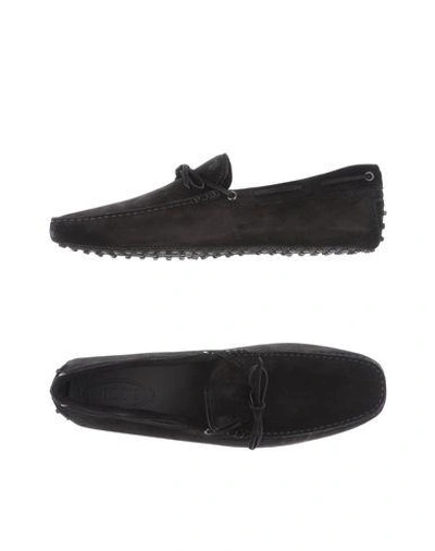 Shop Tod's Man Loafers Black Size 8 Calfskin