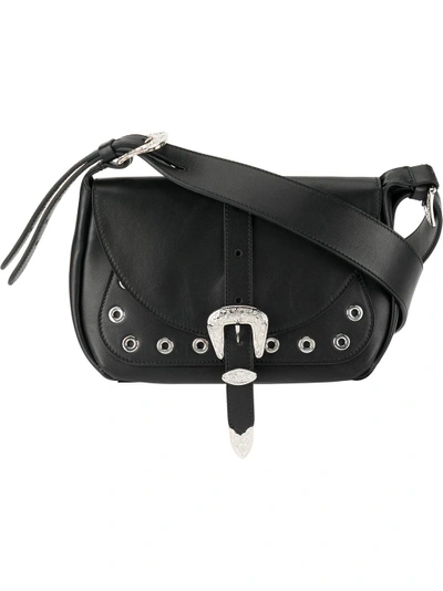 Shop Dsquared2 Buckled Shoulder Bag In Black