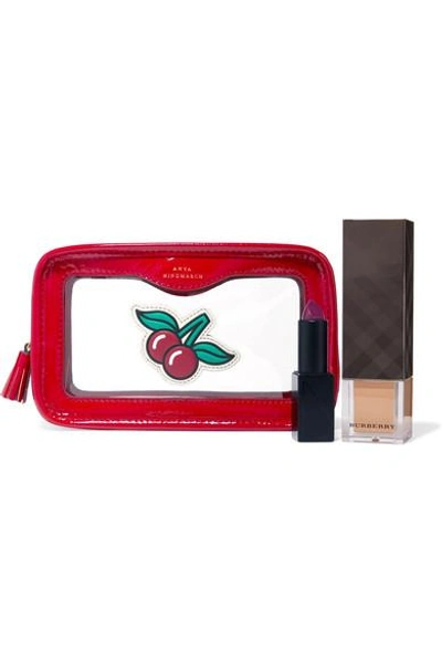 Shop Anya Hindmarch Rainy Day Perspex And Patent-leather Cosmetics Case