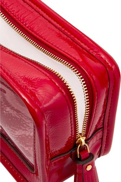 Shop Anya Hindmarch Rainy Day Perspex And Patent-leather Cosmetics Case