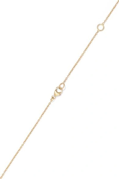 Shop Brooke Gregson Taurus 14-karat Gold Diamond Necklace