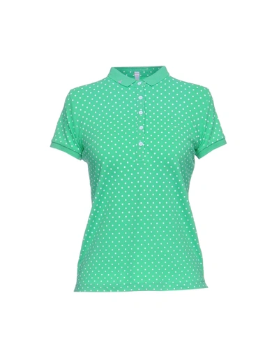 Shop Sun 68 Polo Shirt In Green