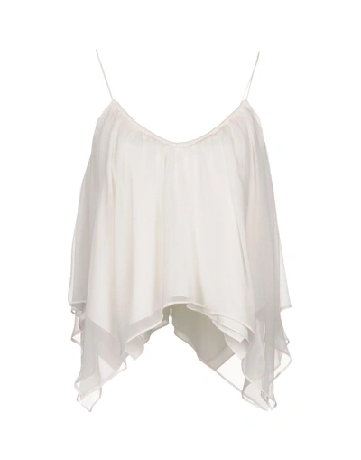 Shop Elizabeth And James Silk Top In Ivory