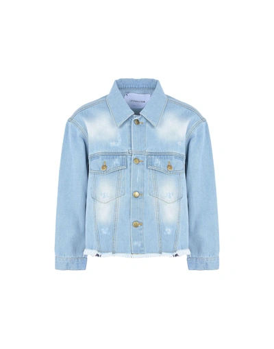 Shop Leo Studio Design Denim Jacket In Blue