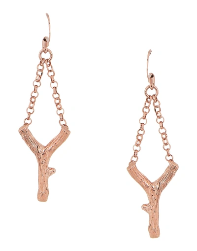 Shop Ilenia Corti Vernissage Earrings In Copper
