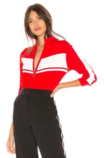 Shop Marled X Olivia Culpo Track Jacket In Red