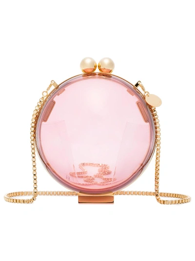 Shop Marzook Pink Lucid Sphere Plexiglass Clutch