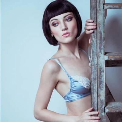 Emma Harris Signature Sky Soft Bra In Blue