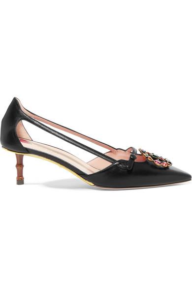 gucci logo pumps