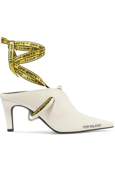 Shop Off-white For Walking Leather Mules In White