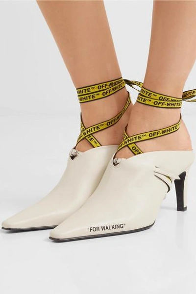 Shop Off-white For Walking Leather Mules In White