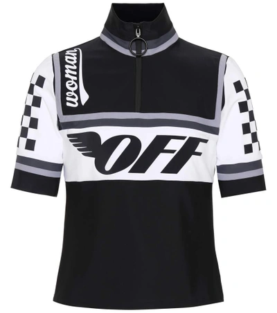 Shop Off-white Cycling Stretch T-shirt In Black
