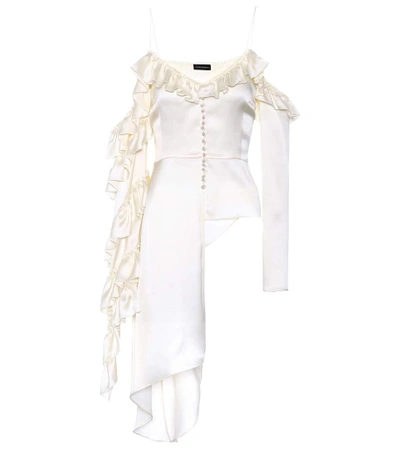 Shop Magda Butrym Pireus Embellished Silk Blouse