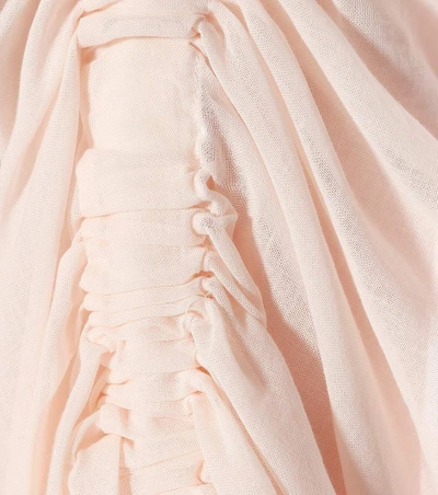 Shop Fendi Cotton Voile Blouse In Pink