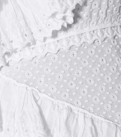 Shop Isabel Marant Zeller One-shoulder Cotton Dress In White