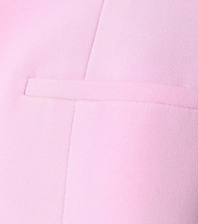 Shop Versace Tribute Silk Blazer In Pink