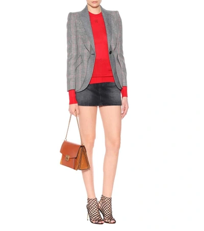 Shop Givenchy 4g Knitted Sweater In Red