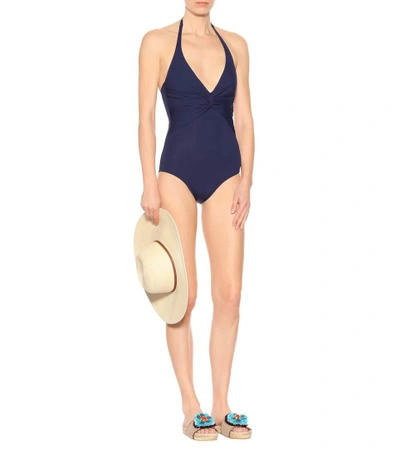 Shop Melissa Odabash Zanzibar One-piece Swimsuit In Blue