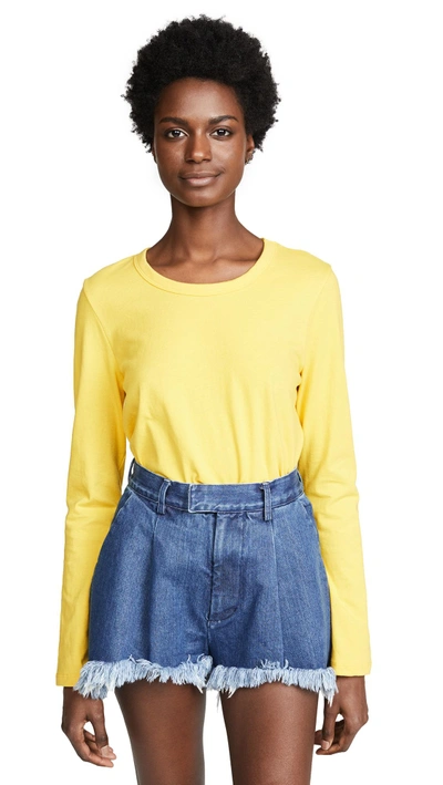Shop Liana Clothing The Millie Tee In Bright Yellow
