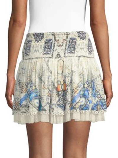 Shop Hemant & Nandita Enigma Printed Mini Skirt In Multi