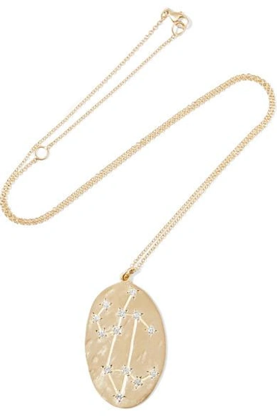 Shop Brooke Gregson Leo 14-karat Gold Diamond Necklace