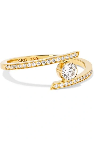 Shop Sophie Bille Brahe Grand Amour 18-karat Gold Diamond Ring