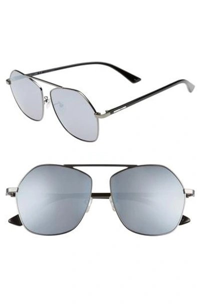 Shop Mcq By Alexander Mcqueen 59mm Aviator Sunglasses - Havana