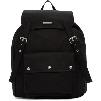 Shop Saint Laurent Black Noe Backpack In 1000 Black