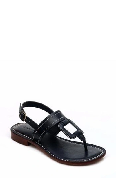 Shop Bernardo Tegan Sandal In Black Leather