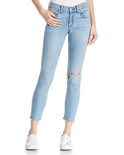 Shop Rag & Bone /jean Distressed Ankle Skinny Jeans In Lena