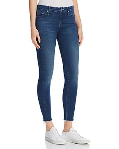 Shop Mother Looker Ankle Fray Skinny Jeans In Fast Times
