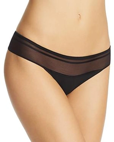 Shop Heidi Klum Intimates Nightshade Fling Thong In Black