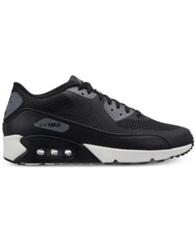 Shop Nike Men's Air Max 90 Ultra 2.0 Se Casual Sneakers From Finish Line In Black/black-dk Grey-sail