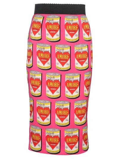 Shop Dolce & Gabbana Skirt #14 In Can Print