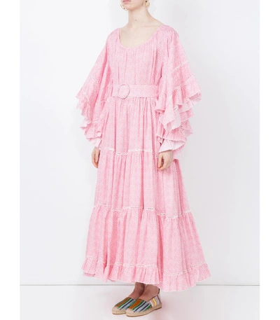 Shop Gül Hürgel Pink Oversized Belted Dress