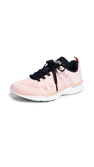Shop Apl Athletic Propulsion Labs Techloom Pro Sneakers In Blush/black/white
