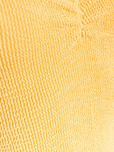 Shop Hunza G Trina Braid Strap Swimsuit In Yellow&orange