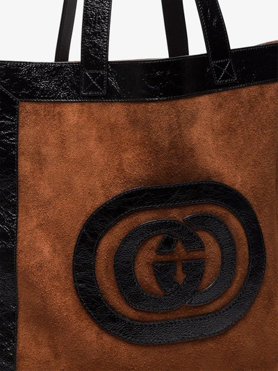 Shop Gucci Grosse 'ophidia' Handtasche In Brown