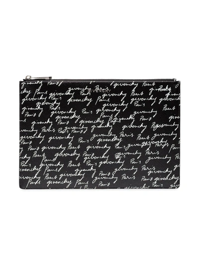 medium Iconic sign print leather pouch