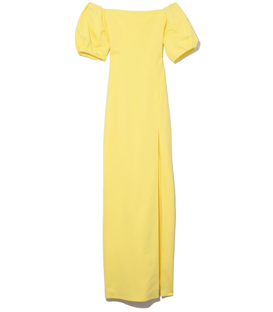 cushnie yellow dress