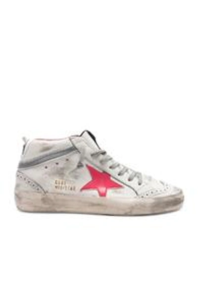 Shop Golden Goose Mid Star Sneakers In White