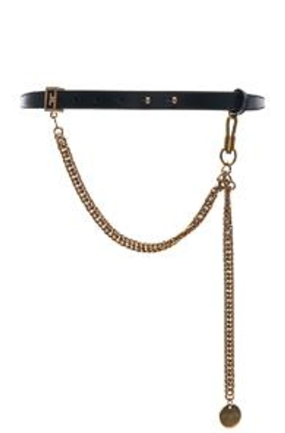 Shop Givenchy Shiny Leather One Buckle Belt In Black