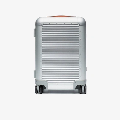 Shop Fpm - Fabbrica Pelletterie Milano Fpm – Fabbrica Pelletterie Milano Bank Spinner 53 Aluminium Suitcase In Metallic
