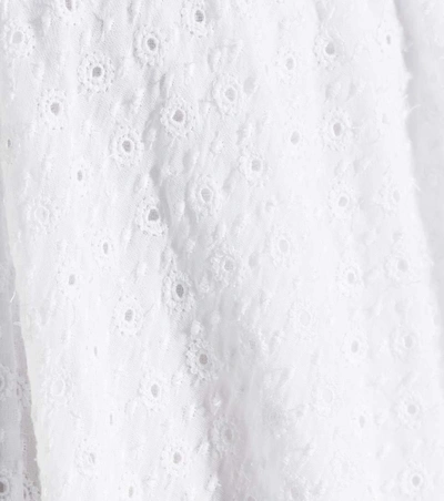 Shop Isabel Marant Zanna Embroidered Cotton Miniskirt In White