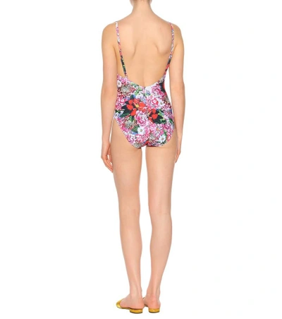 Shop Mary Katrantzou Floral-printed Swimsuit In Multicoloured