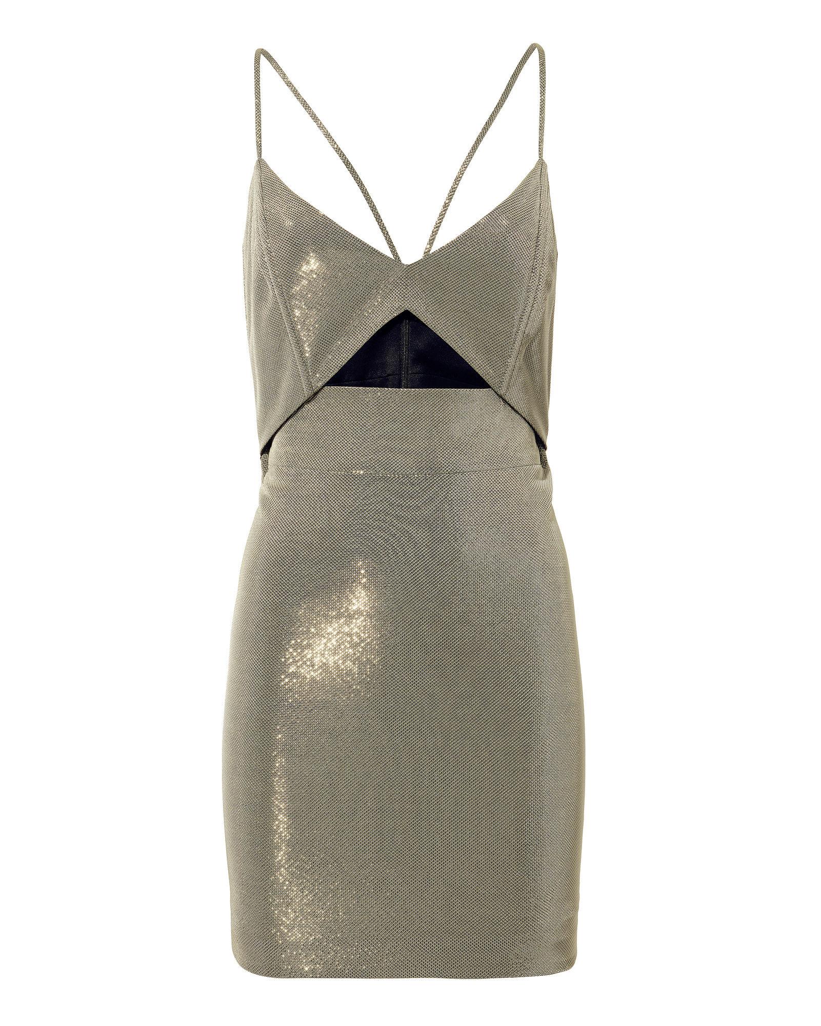 michelle mason cutout mini dress