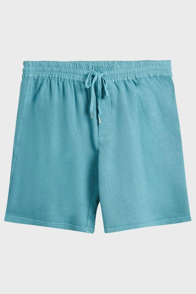 Shop 120 Linen Drawstring Linen And Cotton-blend Shorts In Green