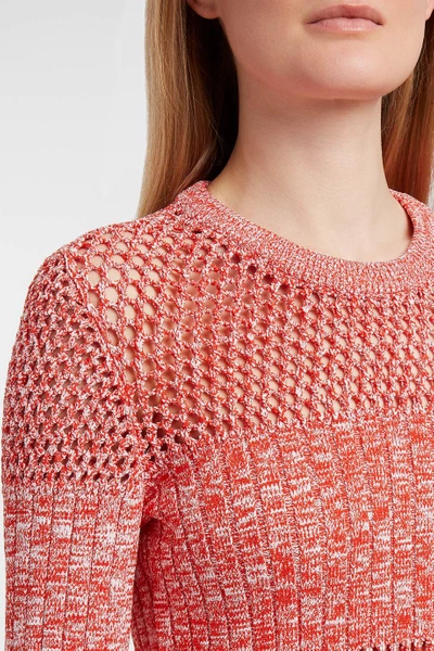 Shop Cedric Charlier Stretch-knit Jumper In Pink