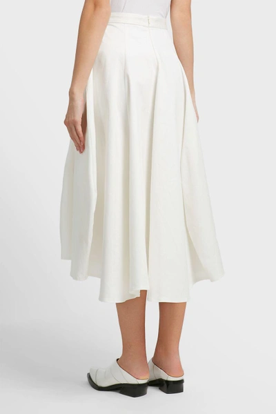 Shop Maggie Marilyn Tulip Cotton-blend Skirt In White